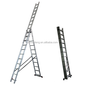 5m foldable aluminium extension ladder combination 3*7 3*9 3*11
